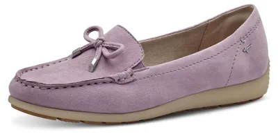 Produktbild von Tamaris Comfort Damen Mokassins aus Leder mit Schleife, Lila (Lilac Suede), 37 E