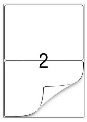 Productafbeelding van Solidchoice - Zelfklevende Verzendlabels A4 - 100 Vel voor Printers