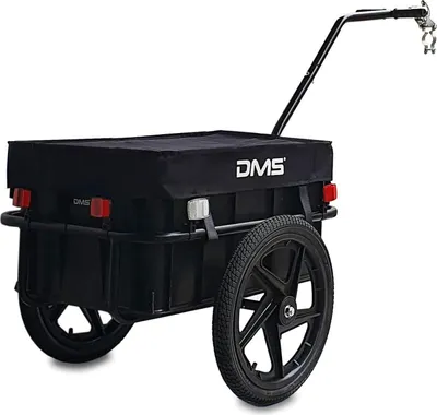 Produktbild von DMS® Fahrradanhänger Lastenanhänger Transportanhänger Anhänger 70L Handwagen Black