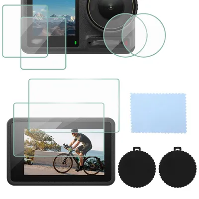 Produktbild von 6 Stück Displayschutzfolien für die DJI Osmo Action 4 – gehärtetes Glas für optimalen Schutz