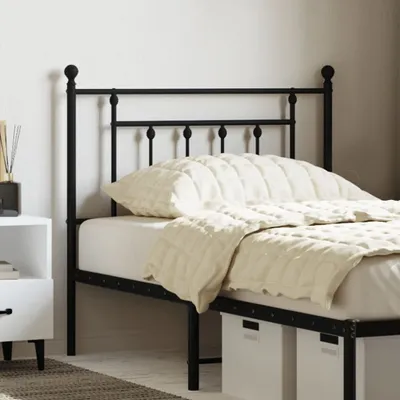 Immagine prodotto di vidaXL Testiera in metallo nero 90 cm - Testiere - Testiere - Testiere letto - Testiere letto