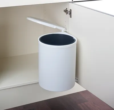 Immagine prodotto di Cestino WESCO da 13 litri RONDO 5 bianco da 40 cm di larghezza armadio
