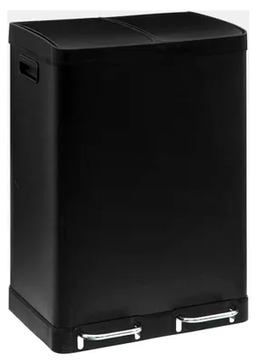 Produktbild von Eazy Living Treteimer, 30 l + 30 l, Schwarz