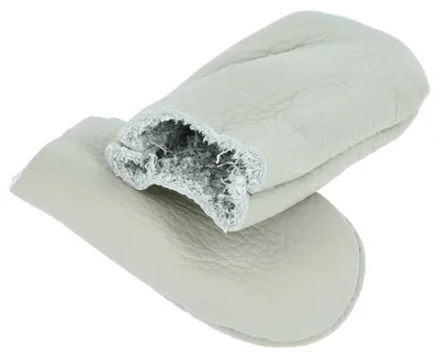 Produktbild von vhbw Fingerschutz zum Nähen, Spinnen, Schnitzen u.a. - 2-teiliges Set (Daumen-Fingerling + Zeigefinger-Fingerling), Leder