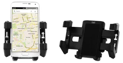 Universal-Halter für Lüftungsgitter, 360° drehbar, schwarz