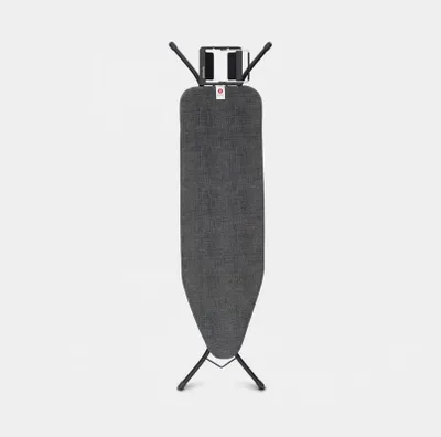 Produktbild von Brabantia Bügelbrett B, Ärmelbügelbrett, Baumwolle, Dampfbügeleisen, Schwarz, Einfarbig, 1240 x 380 mm