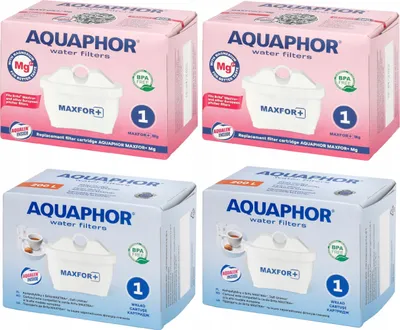 Zdjęcie produktu dla Wkłady filtrujące Aquaphor Maxfor+ 2 szt. i Maxfor+ Mg2+ 2 szt.