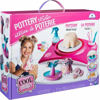 Produktbild von Spin Master - Pottery Cool, Kinder Töpfer SET Studio, Töpferscheibe Zubehör; 6027865