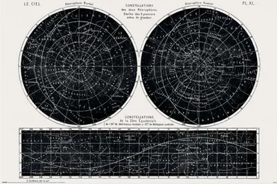 Produktbild von Poster Guillemin Amedee Constellations 91.5x61cm