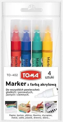Obrázok produktu pre TOMA Markery akrylowe 2,5 mm 12 kolorów do decoupage