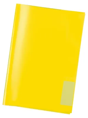 Produktbild von Heftschoner A5 PP transparent/gelb Packung mit 25 Stück