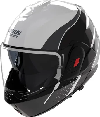 Zdjęcie produktu dla Kask Nolan N120-1 Fluente z klapką, czarno-biały, rozmiar L (60)