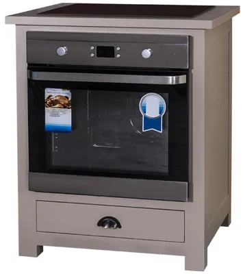 Immagine prodotto di Casa Padrino mobile da cucina in stile country con cassetto Grigio 76 x 65 x H. 90 cm - Mobile da cucina in stile country