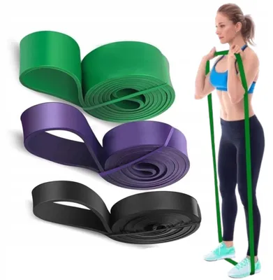 Produktbild von Hochwertiges Set 3 Widerstandsbänder für Fitness Training