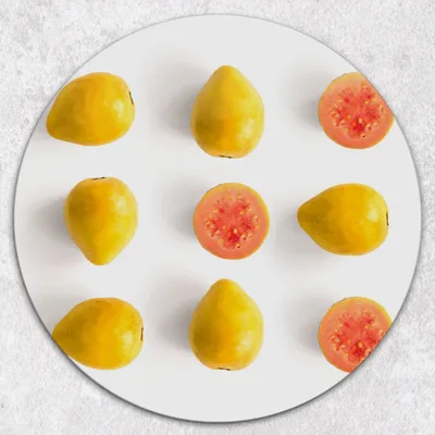 Produktbild von Glas-Herdabdeckplatten Glaskeramikkochfeld-Abdeckung Spritzschutz Glas Runden Schneidebrett fi40 cm - Obst