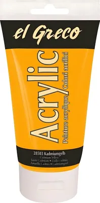 Obrázok produktu pre KREUL el Greco Acrylic, 150 ml, Žltá, Rúra, Vodeodolný