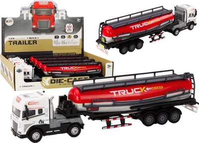 Zdjęcie produktu dla Ciężarówka Z Przyczepą Cysterna TIR 1:24 Auto Ciężarowe Światła Dźwięki