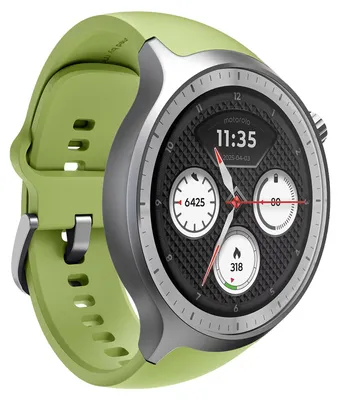 Zdjęcie produktu dla Motorola Moto Watch, 3,63 cm (1.43"), OLED, Ekran dotykowy, 4 TB, GPS, 40 g