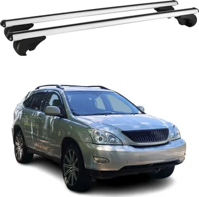 Image de Barres de toit Transversales pour Lexus RX 300 400 2003-2009 Aluminium Argent