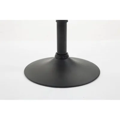 Produktbild von CLP 2er Set Barhocker Braga Stoff drehbar und höhenverstellbar creme Gestell Farbe schwarz