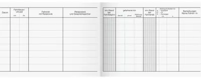 Produktbild von Formularbuch Fahrtenbuch A6 quer PKW VE=40 Blatt