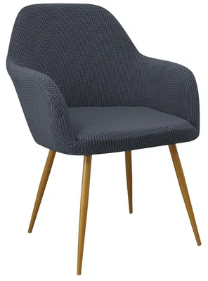 Obrázek produktu pro Potah na kancelářskou židli, tkanina Jacquard, elastický, šedá barva, 2 kusy
