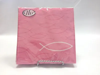 Produktbild von Servietten 33x33 cm - PEACEFUL FISH pink