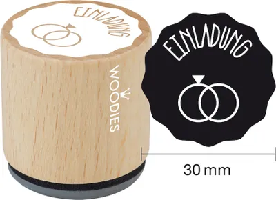 Produktbild von COLOP Motiv-Stempel Woodies "Einladung"