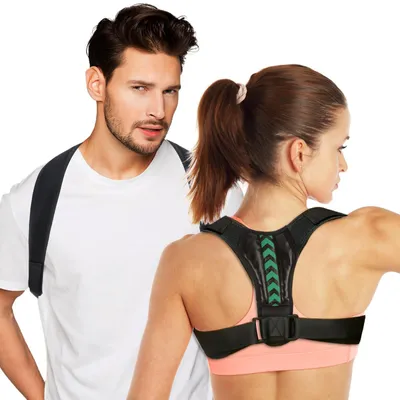 Immagine prodotto di Correttore posturale per donne: supporto per la schiena e fascia per le spalle per una postura migliore