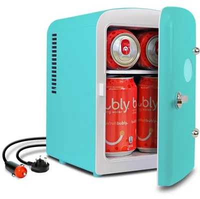 Mini-Kühlschrank Retro 4 Liter 6 Dosen 12V DC