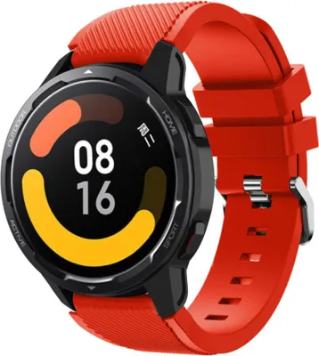 Produktbild von Strap-it Xiaomi Watch S1 Silikonarmband (Rot)