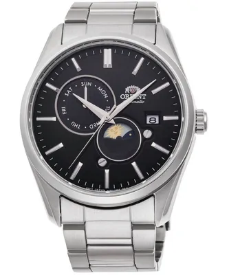 A close-up studio shot of a men's wristwatch against a white background.