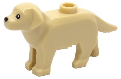 Image de LEGO Chien beige, Labrador / Golden Retriever (69962pb01) – neuf