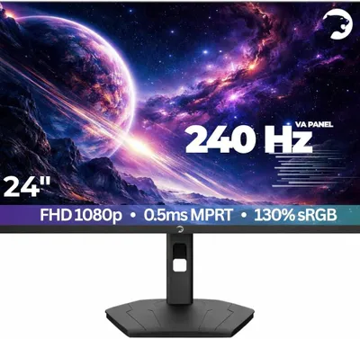 Produktbild von GAMEPOWER Lunis L20 24 Zoll Gaming Monitor 240Hz VA FullHD 0,5ms HDR400 HDMI 2.1