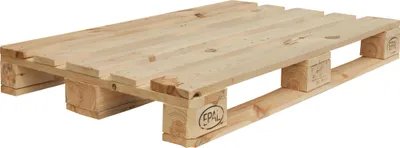 Produktbild von Deko-Palette aus Nadelholz, natur, gehobelt, 120 cm lang, 80 cm breit, 14 cm hoch