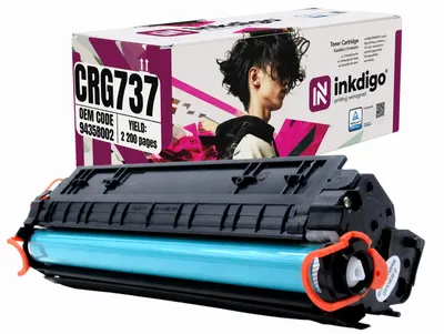 Produktbild von Inkdigo Toner CRG737 für Canon I-Sensys LBP-151dw, MF211, MF212w, MF216n – Schwarz, 2200 Seiten,, KI-generiertes Bild