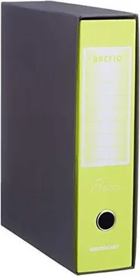 Image de Brefiocart Brefio Fluo classeur à anneaux A4 Noir, Jaune