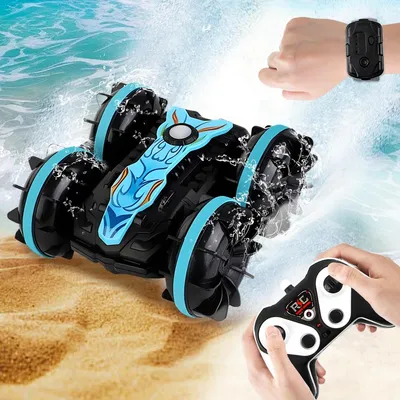 Immagine prodotto di Auto RC anfibia - Fuoristrada 4WD - 2,4 GHz - Impermeabile - Rotazione 360 gradi