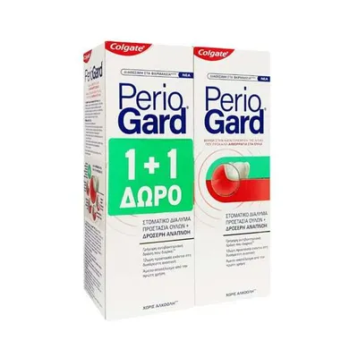 Produktbild von Colgate Periogard Mundwasser für Zahnfleischschutz & frischen Atem 2 x 400 ml