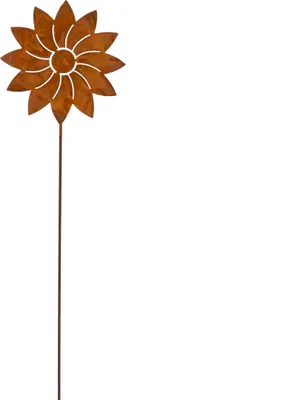 Produktbild von Rostikal Gartenstecker Metall Deko Blume 50 cm Edelrost Gartendeko Rost Blumenstecker