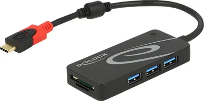 Produktbild von Delock - Hub - 3 x USB 3.1 Gen 1 - Desktop