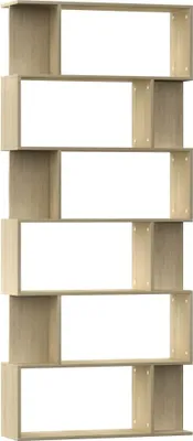Obrázok produktu pre vidaXL Regál na knihy / Room Divider Sonoma Oak 80x24x192 cm odvodený výrobok z dreva
