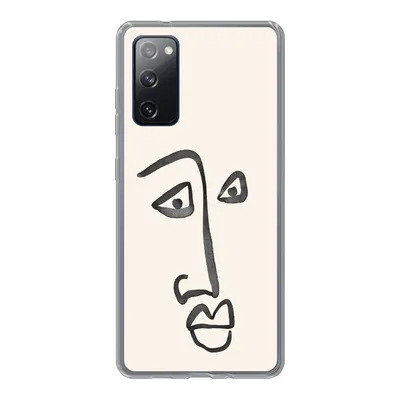Produktbild von MuchoWow® Handyhülle Schutzhülle Hülle für Samsung Galaxy S20 FE Gesicht - Augen - Strichzeichnung Silikon Softcase Handy Hülle - Abdeckung