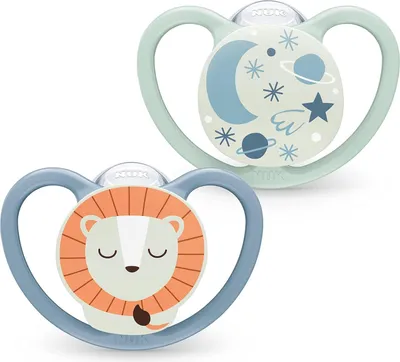Zdjęcie produktu dla Silikonowy smoczek uspokajający NUK Star Day&Night Koala Rozmiar 2 - świecący w ciemności