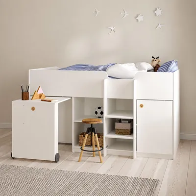 Produktbild von Lamedani - Schlafzimmer Set, 203x104x111h cm Weiß