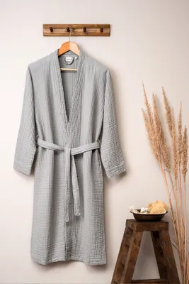 Produktbild von Mijolnir, Kimono - Grey, Badematte, Grau, 100% BAUMWOLLE, L/XL