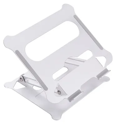 Produktbild von Laptopständer aus Aluminiumlegierung, faltbar und höhenverstellbar, Notebook-Halter mit Wärmeableitung für den Schreibtisch，Silver