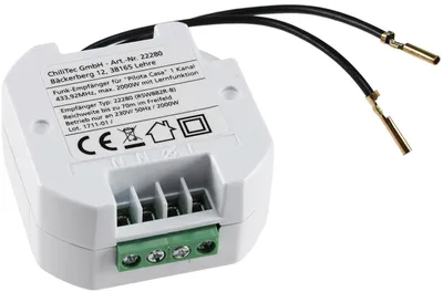 Produktbild von Funk-Empfänger WS für Pilota Casa max. 2300W ERGÄNZT einen Schalter