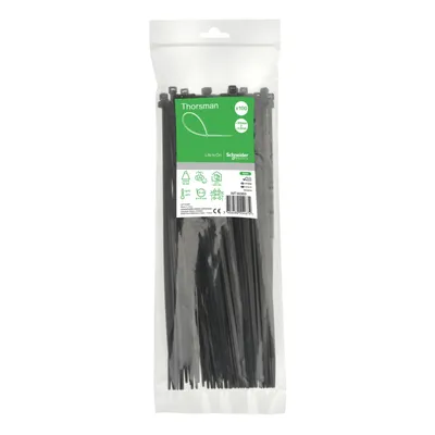 Obrázok produktu pre Schneider Electric IMT46969, Rebríková sťahovacia páska, Čierna, 300 mm, 4,8 mm, 100 kusov