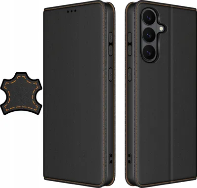 Zdjęcie produktu dla Etui Do Samsung S26+ Plus Skórzane Zamykane Magnetyczne + Szkło